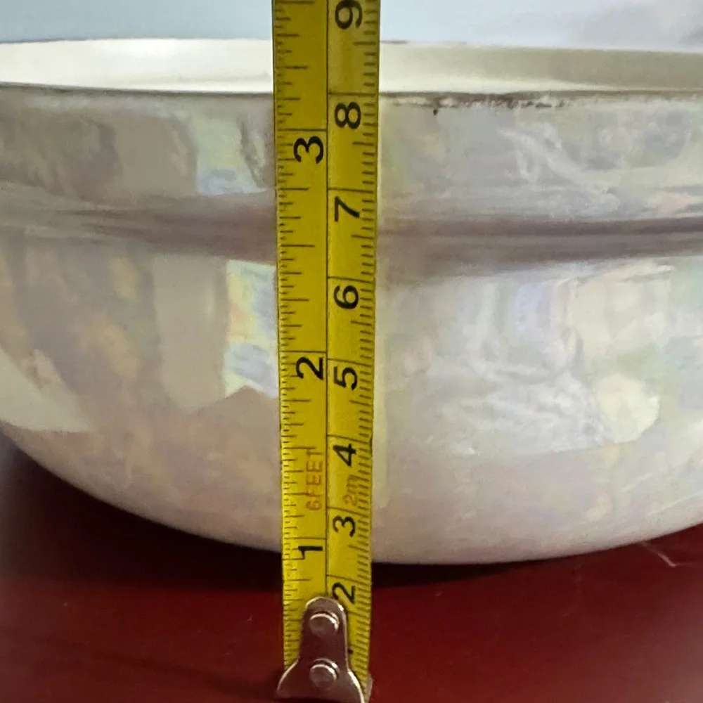Vintage Royal Rochester Lusterware Casserole Dish: Iridescent Ceramic Ovenware